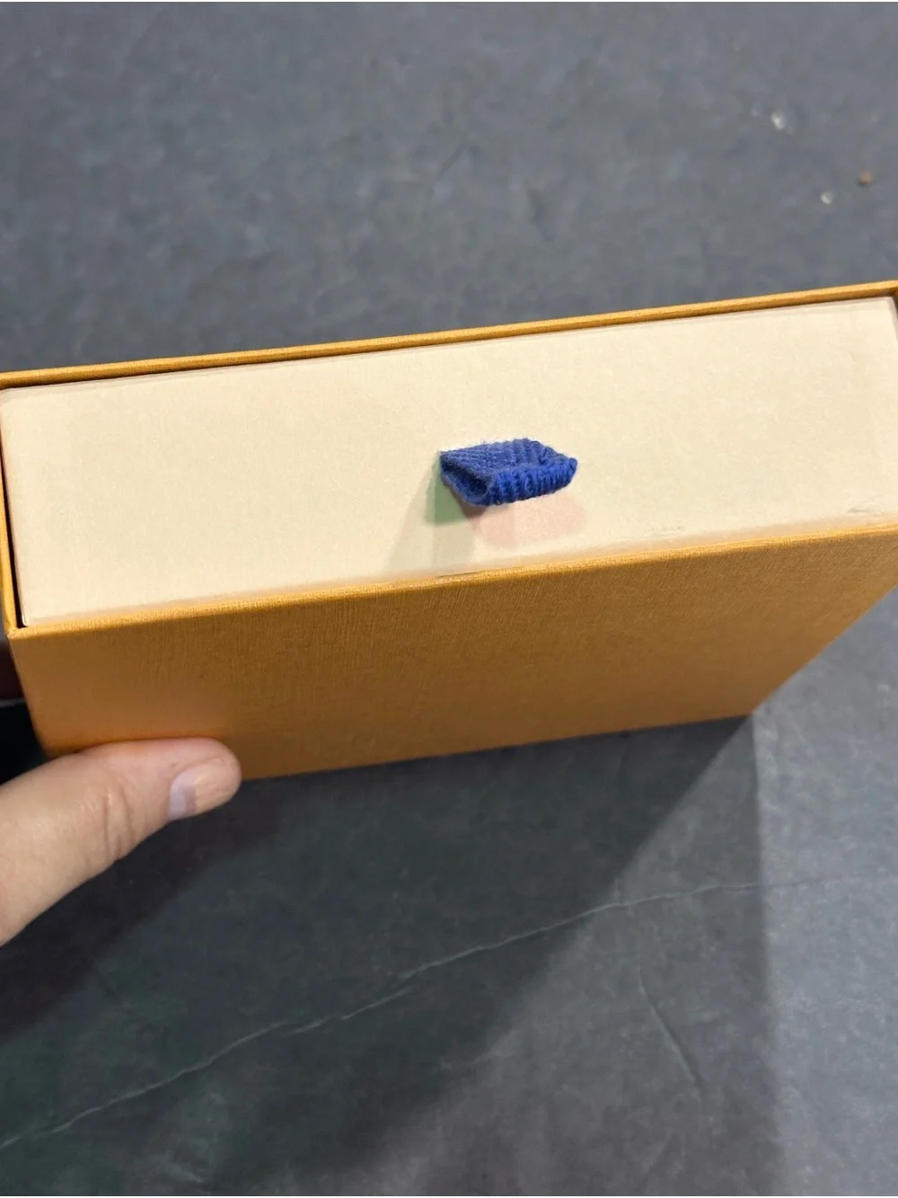 Louis Vuitton Orange Box with Blue Pull-Tab